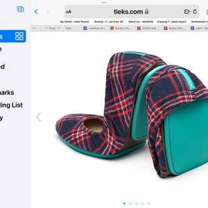 Tieks HeritagePlaid Size 10